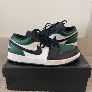 nike jordan lows green toe